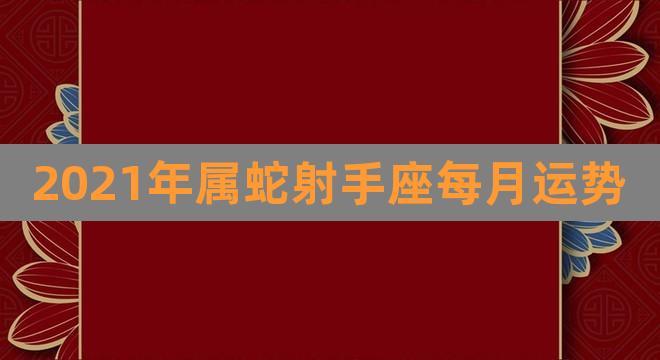 2023年属蛇射手座每月运势(射手星座运势2023年运程)