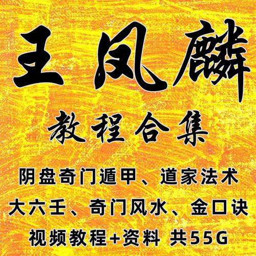 王凤麟阴盘奇门遁甲视频教程合集六壬金口诀口诀设计素材