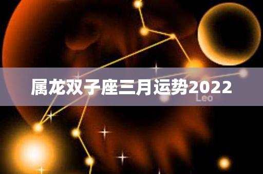 属龙双子座三月运势2023