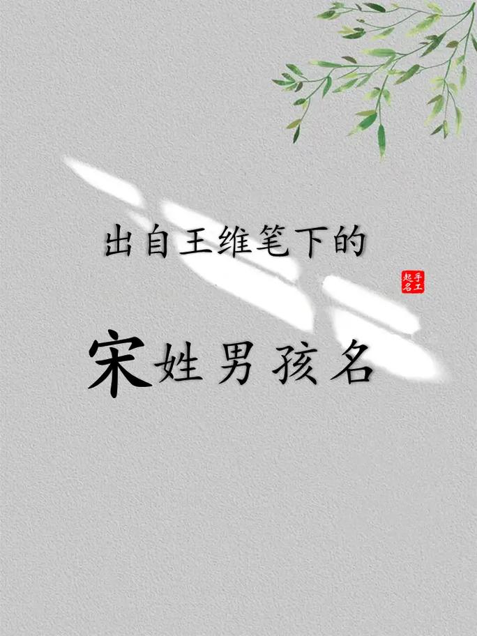 宋起名字大全男孩(宋的名字男孩名字最佳)